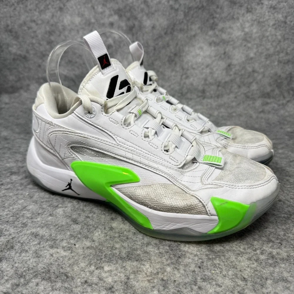 Nike Air Jordan‎ Luka 2 Trick Shot Shoes Youth Size 6.5Y White Green DZ3498-103